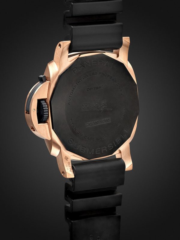 Submersible QuarantaQuattro Automatic 44mm Goldtech™ OroCarbo and Rubber Watch, Ref. No. PAM02070 - BK