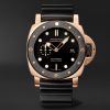 Submersible QuarantaQuattro Automatic 44mm Goldtech™ OroCarbo and Rubber Watch, Ref. No. PAM02070