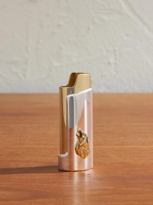 Artemis Gold-Tone and Sterling Silver Lighter Case Artemis Gold-Tone and Sterling Silver Lighter Case