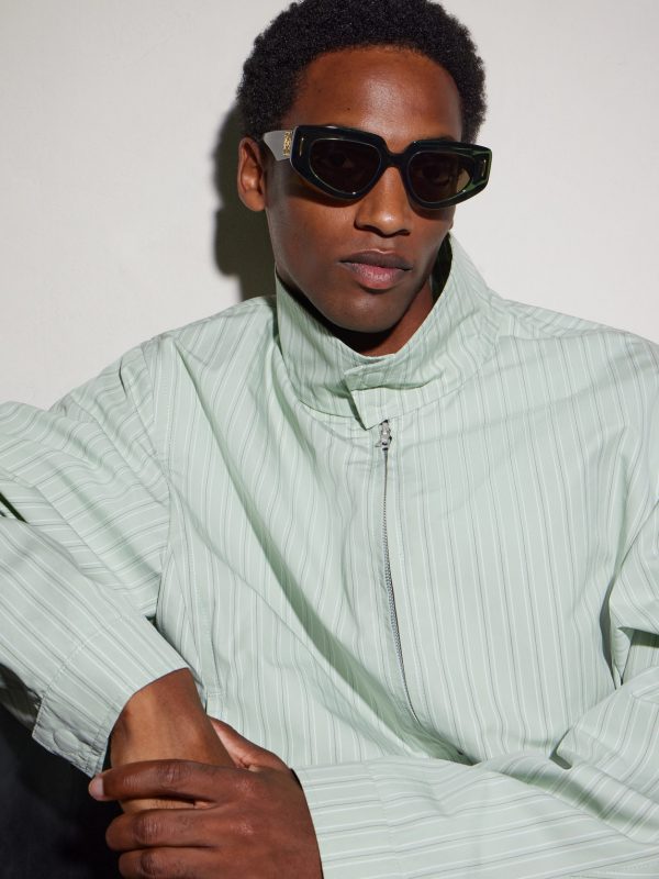 Anagram D-Frame Acetate Sunglasses - BK Anagram D-Frame Acetate Sunglasses - BK