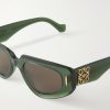 Anagram D-Frame Acetate Sunglasses - CU Anagram D-Frame Acetate Sunglasses - CU
