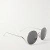 Signature Round Silver-Tone Sunglasses - FR