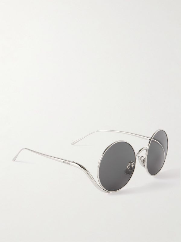 Signature Round Silver-Tone Sunglasses - FR