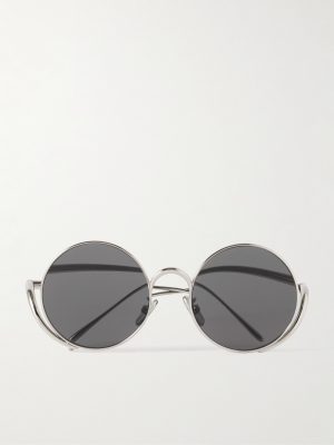 Signature Round Silver-Tone Sunglasses