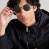 Signature Round Silver-Tone Sunglasses - OU