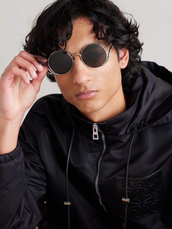 Signature Round Silver-Tone Sunglasses - OU