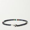 Sterling Silver Multi-Stone Beaded Bracelet - BK Sterling Silver Multi-Stone Beaded Bracelet - BK