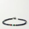 Sterling Silver Multi-Stone Beaded Bracelet Sterling Silver Multi-Stone Beaded Bracelet