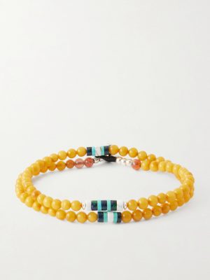 Sterling Silver Multi-Stone Beaded Bracelet