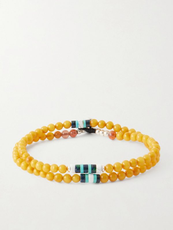 Sterling Silver Multi-Stone Beaded Bracelet Sterling Silver Multi-Stone Beaded Bracelet