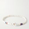 Sterling Silver Magnesite Beaded Bracelet - BK Sterling Silver Magnesite Beaded Bracelet - BK