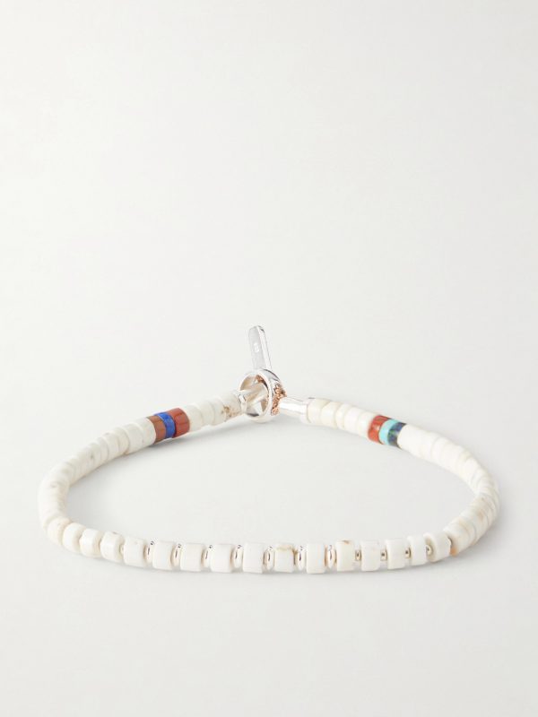Sterling Silver Magnesite Beaded Bracelet Sterling Silver Magnesite Beaded Bracelet