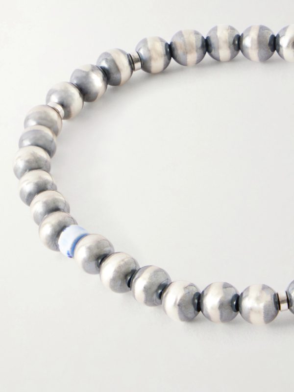 Circle5 Sterling Silver Multi-Stone Beaded Bracelet - CU