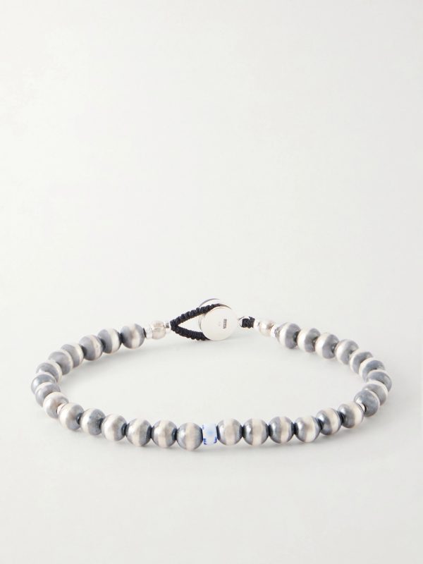 Circle5 Sterling Silver Multi-Stone Beaded Bracelet