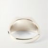Rectangle Sterling Silver Malachite Ring - BK