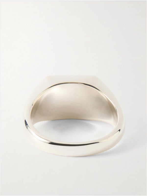 Rectangle Sterling Silver Malachite Ring - BK
