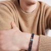 Sterling Silver Multi-Stone Beaded Bracelet - OU