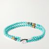 Sterling Silver Multi-Stone Beaded Bracelet - BK Sterling Silver Multi-Stone Beaded Bracelet - BK
