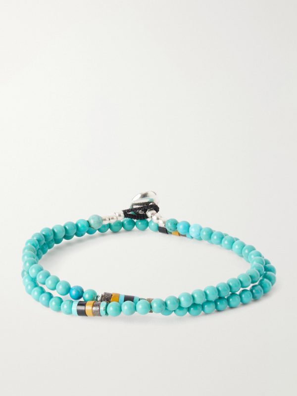 Sterling Silver Multi-Stone Beaded Bracelet Sterling Silver Multi-Stone Beaded Bracelet