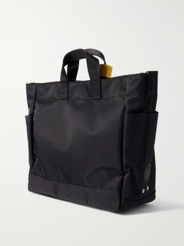 Ride 2Way Webbing-Trimmed Nylon Messenger Bag - BK