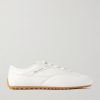 Logo-Print Leather Sneakers Logo-Print Leather Sneakers
