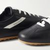 Logo-Print Leather Sneakers - CU Logo-Print Leather Sneakers - CU