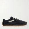 Logo-Print Leather Sneakers Logo-Print Leather Sneakers