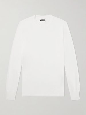 Lyocell and Cotton-Blend Jersey T-Shirt Lyocell and Cotton-Blend Jersey T-Shirt