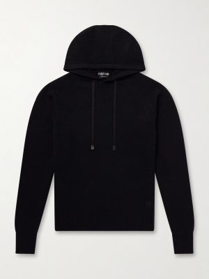 Logo-Embroidered Cashmere Hoodie