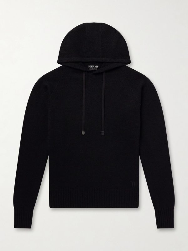 Logo-Embroidered Cashmere Hoodie Logo-Embroidered Cashmere Hoodie