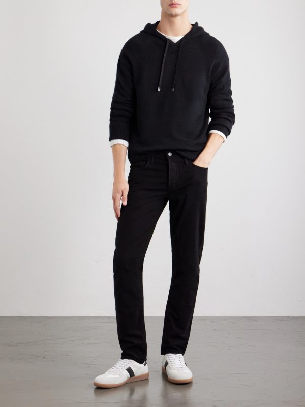 Logo-Embroidered Cashmere Hoodie - OU Logo-Embroidered Cashmere Hoodie - OU