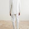 Double-Breasted Linen and Silk-Blend Suit Jacket - BK Double-Breasted Linen and Silk-Blend Suit Jacket - BK