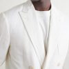 Double-Breasted Linen and Silk-Blend Suit Jacket - E1 Double-Breasted Linen and Silk-Blend Suit Jacket - E1