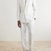 Double-Breasted Linen and Silk-Blend Suit Jacket - OU Double-Breasted Linen and Silk-Blend Suit Jacket - OU