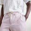 Straight-Leg Linen And Silk-Blend Bermuda Shorts - CU Straight-Leg Linen And Silk-Blend Bermuda Shorts - CU