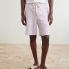 Straight-Leg Linen And Silk-Blend Bermuda Shorts - FR Straight-Leg Linen And Silk-Blend Bermuda Shorts - FR