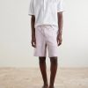Straight-Leg Linen And Silk-Blend Bermuda Shorts - OU Straight-Leg Linen And Silk-Blend Bermuda Shorts - OU