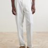 Mamhood Straight-Leg Pleated Linen And Silk-Blend Trousers - FR Mamhood Straight-Leg Pleated Linen And Silk-Blend Trousers - FR