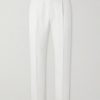 Mamhood Straight-Leg Pleated Linen And Silk-Blend Trousers Mamhood Straight-Leg Pleated Linen And Silk-Blend Trousers