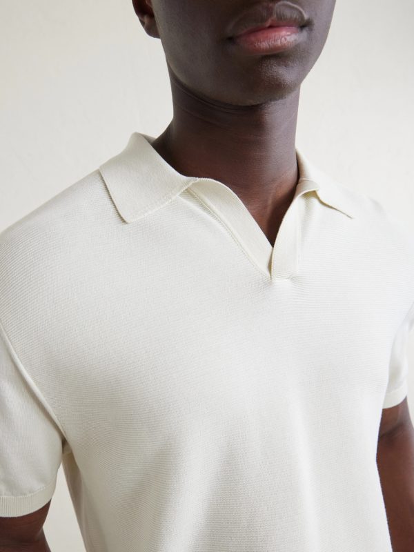Cotton and Silk-Blend Polo Shirt - E1 Cotton and Silk-Blend Polo Shirt - E1