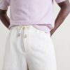 Straight-Leg Linen And Silk-Blend Bermuda Shorts - CU Straight-Leg Linen And Silk-Blend Bermuda Shorts - CU