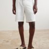 Straight-Leg Linen And Silk-Blend Bermuda Shorts - FR Straight-Leg Linen And Silk-Blend Bermuda Shorts - FR