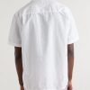 Camp-Collar Cotton and Linen-Blend Shirt - BK Camp-Collar Cotton and Linen-Blend Shirt - BK