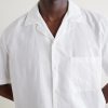 Camp-Collar Cotton and Linen-Blend Shirt - CU Camp-Collar Cotton and Linen-Blend Shirt - CU