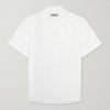 Camp-Collar Cotton and Linen-Blend Shirt Camp-Collar Cotton and Linen-Blend Shirt