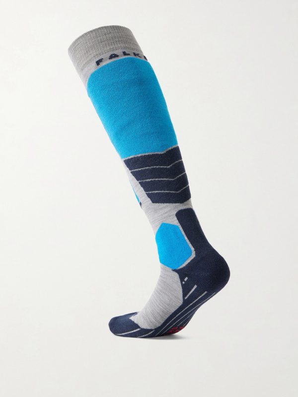 SK2 Intermediate Three-Pack Jacquard-Knit Ski Socks - BK SK2 Intermediate Three-Pack Jacquard-Knit Ski Socks - BK