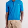 Triomphe Logo-Embroidered Cotton Polo Shirt - FR Triomphe Logo-Embroidered Cotton Polo Shirt - FR