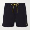 Straight-Leg Mid-Length Logo-Embroidered Swim Shorts Straight-Leg Mid-Length Logo-Embroidered Swim Shorts