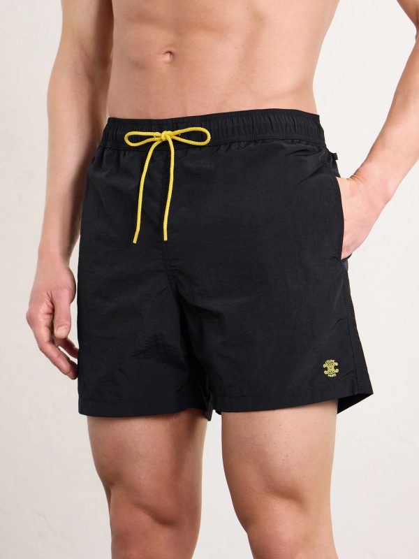Straight-Leg Mid-Length Logo-Embroidered Swim Shorts - OU Straight-Leg Mid-Length Logo-Embroidered Swim Shorts - OU
