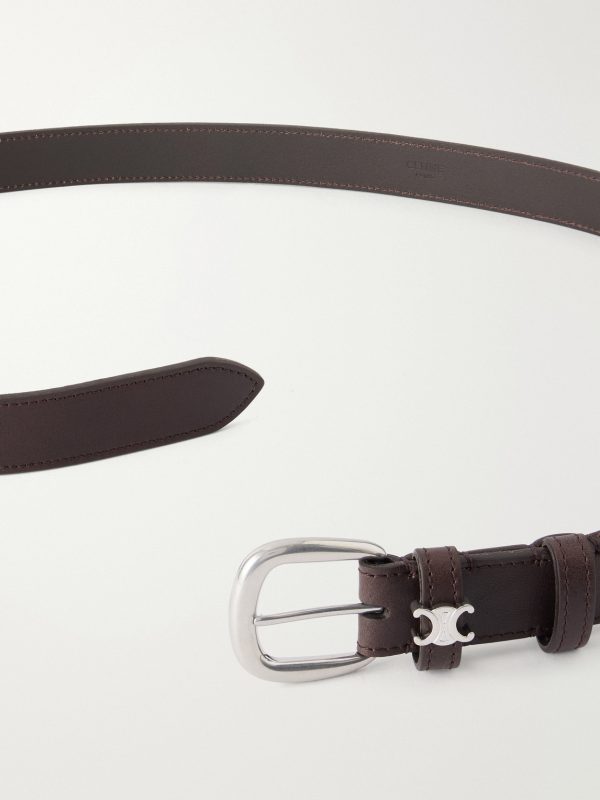 2cm Logo-Embellished Leather Belt - E1